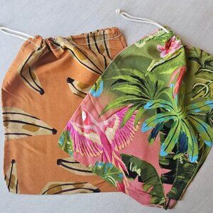 Set of 2 New Farm Rio Dust Bags